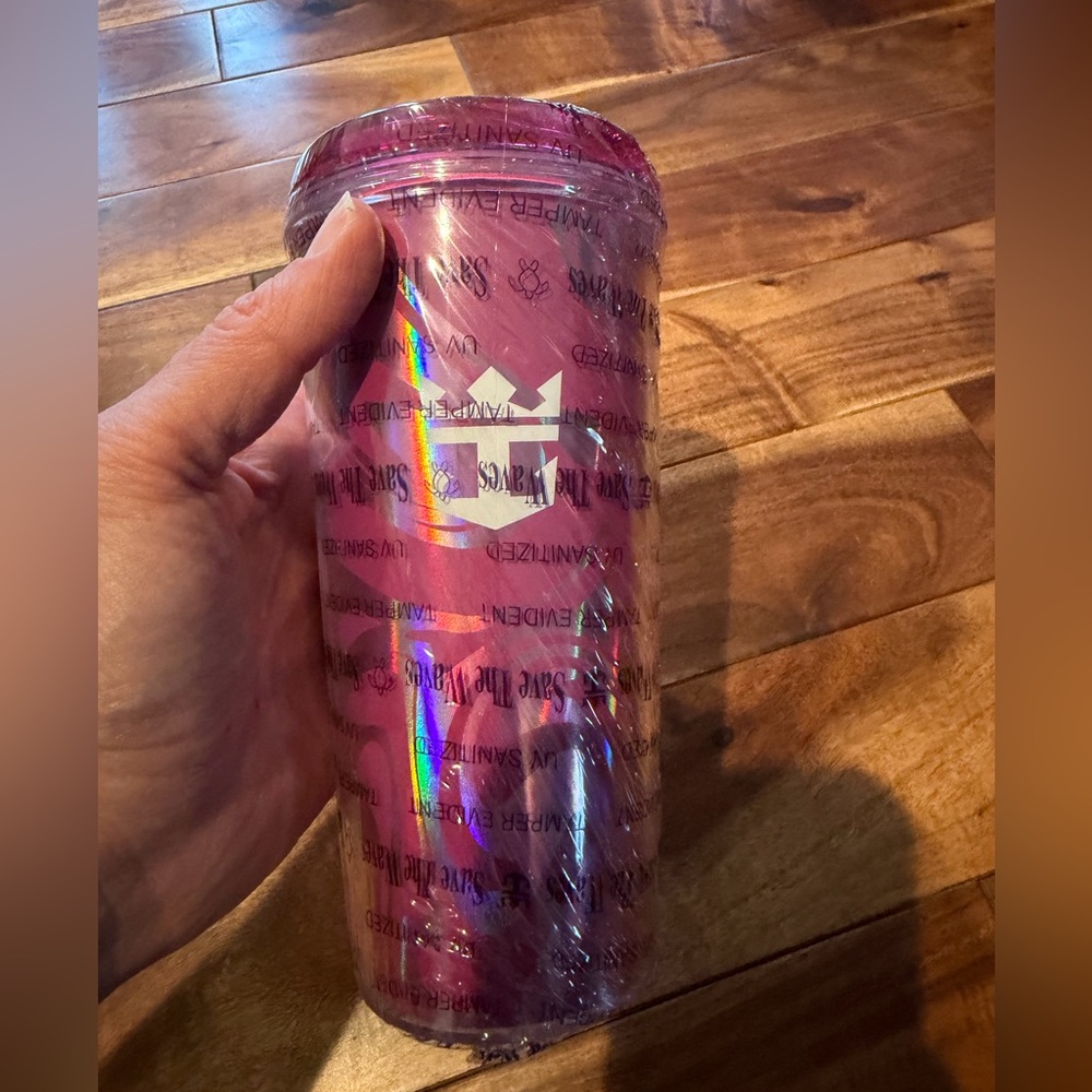 Royal Caribbean Pink Coca Cola Tumbler brand new